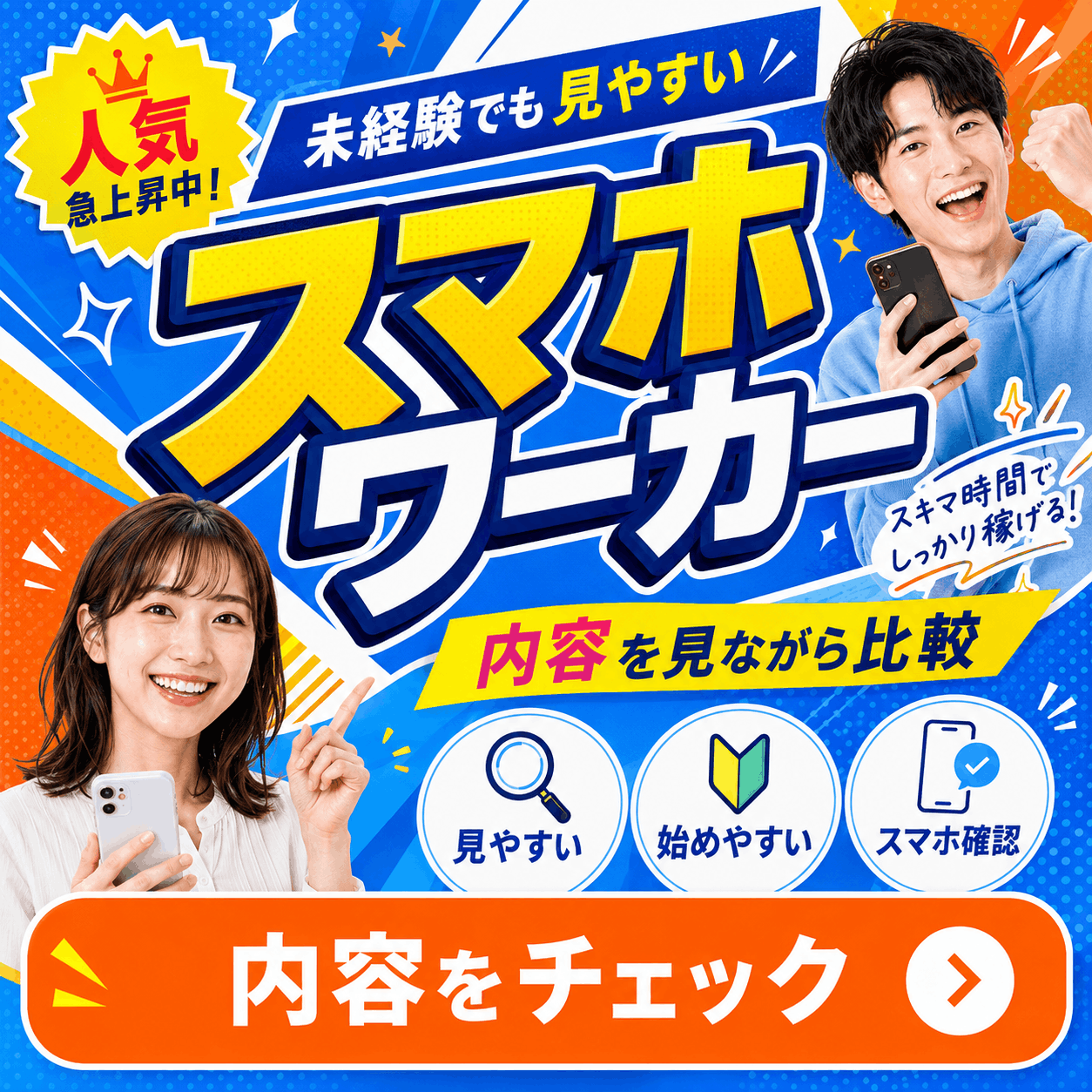スマホワーカーの掲載タイプ